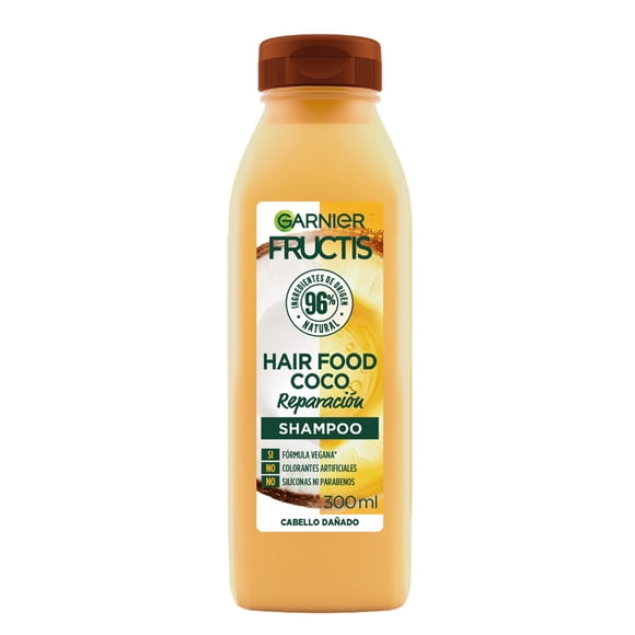 Shampoo Garnier Fructis hair food coco cabello dañado 300 ml
