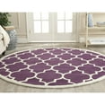 thumbnail image 2 of SAFAVIEH Chatham Gavin Geometric Wool Area Rug, Purple/Ivory, 6' x 9', 2 of 10