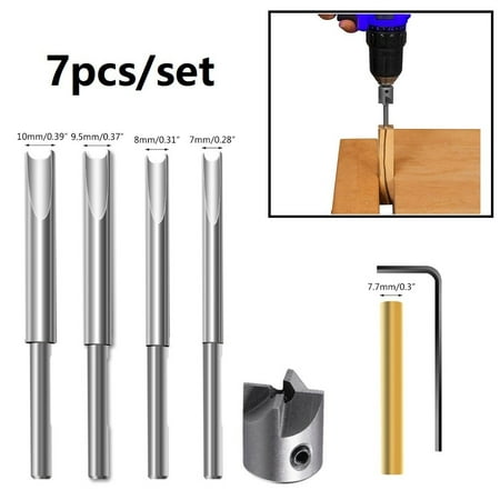 

7x Wood Turning Kit Pen Making Mill Barrel Trimmer Cutter Trimming Milling Tool