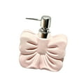 thumbnail image 2 of CoudarTitie Bow Shape Soap Dispenser Ceramic Hand Soap Bottle Decorative Cute Lotion Bottle with Pump for Lotion Shampoo Kitchen Bathroom Pink, 2 of 7