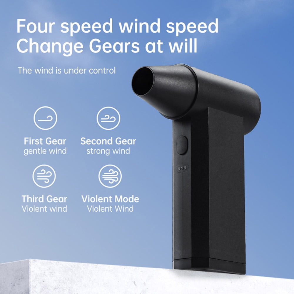 High-speed violent turbo fan handheld small wind gun brushless hair dryer with strong wind to assist combustion and blow dust 130,000 rpm