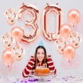 thumbnail image 4 of PARIS PRODUCTS - 30th Birthday Rose Gold Balloons & Number 30 Mylar Balloon, 30th Birthday Party Decor, 30th Birthday Decorations for Women, 30th Birthday Decorations Women 30, 4 of 4