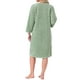 thumbnail image 3 of INSPIRE CHIC Vestido de Noche de Franela para Mujeres, Sleepdress de Forro de Felpa, Cuello Redondo, Pullover, Ropa de Casa de Invierno con Bolsillo, Talla M, Verde Claro, 3 of 6