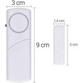 thumbnail image 3 of Door And Window Alarm - Lot 4x Wireless Intrusion Alarm - Home Security Against Burglary - Magnetic Operation - 100 Db, 3 of 4
