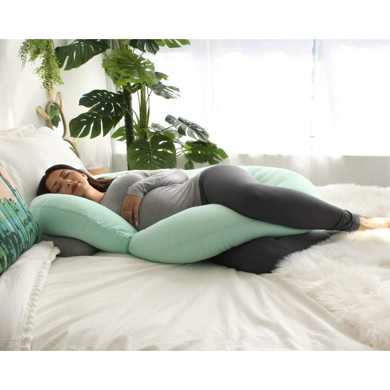 PharMeDoc Pregnancy Pillow with Jersey Cover C Shaped Full Body
