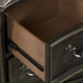 thumbnail image 5 of Steve Silver Rhapsody Multi-step Molasses 3-drawer Wood Nightstand, 5 of 7