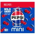 thumbnail image 3 of Pepsi Soda Wild Cherry 7.5 fl oz, 10 Pack Mini Cans, 3 of 6