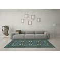 thumbnail image 3 of Ahgly Company Indoor Rectangle Persian Light Blue Traditional Area Rugs, 5' x 8', 3 of 4