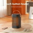 thumbnail image 4 of Electric Portabale Warmer Air Blower Remote Control Touch Screen Electric Heating Fan Household Desktop Shaking Head PTC Heater, 4 of 10