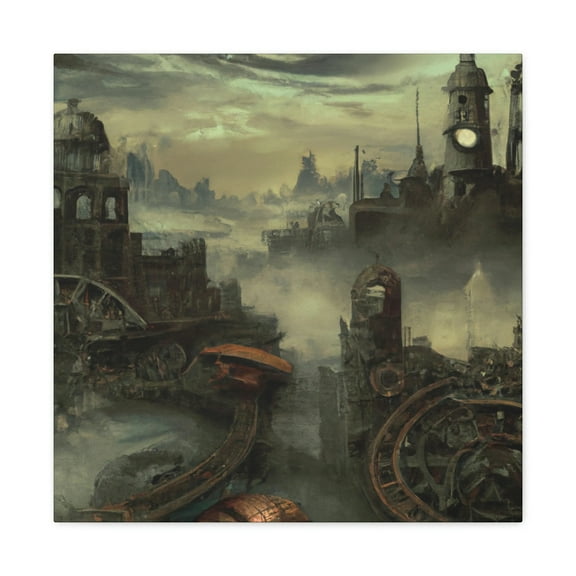 Steampunk Cityscape Dream - Canvas