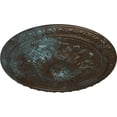 thumbnail image 3 of Ekena Millwork 18"OD x 1 3/8"P Richmond Ceiling Medallion (Fits Canopies up to 2 5/8"), Hand-Painted Bronze Blue Patina, 3 of 5