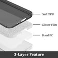 thumbnail image 5 of Samsung Galaxy S24 Case Glitter [Support Wireless Charging] Soft TPU Slim Shockproof Protective Cover Samsung Galaxy S24 Glitter Phone Case for Women Girl Black, 5 of 14
