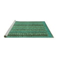 thumbnail image 2 of Ahgly Company Machine Washable Indoor Rectangle Abstract Turquoise Blue Modern Area Rugs, 8' x 12', 2 of 4
