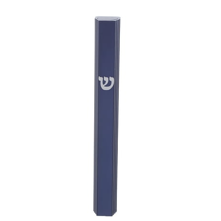 OUNONA Aluminum Judaica Mezuzah Case Blue for Home Blessings