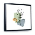 thumbnail image 3 of Designart 'Abstract Minimal Shapes Under Flowers II' Modern Framed Canvas Wall Art Print, 3 of 5
