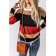 thumbnail image 2 of ABPHQTO Jersey de punto rojo con bloques de color para mujer, 2 of 5