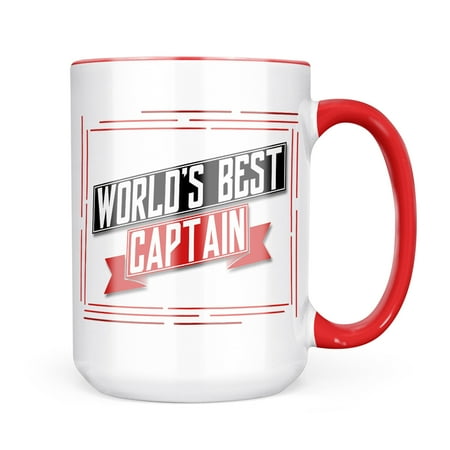 

Neonblond Worlds Best Captain Mug gift for Coffee Tea lovers