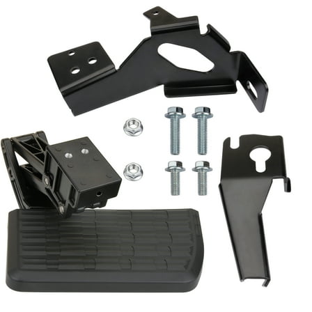 MITZONE Bed Step Retractable Bumper Step Compatible with Ford F-250 F-350 F-350 Super Duty 2017 2018 2019 2020 2021 2020 2021 2022 75313-01A