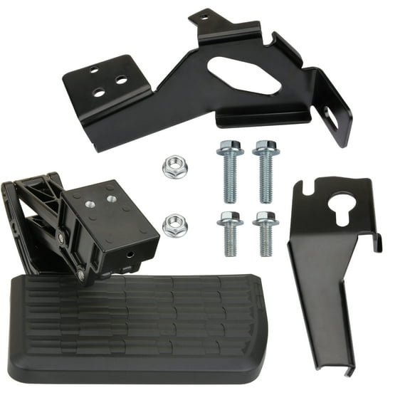 MITZONE Bed Step Retractable Bumper Step Compatible with Ford F-250 F-350 F-350 Super Duty 2017 2018 2019 2020 2021 2020 2021 2022 75313-01A