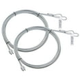 thumbnail image 1 of Paquete de 4 cables de puerta de garaje de 8.6 pies, cable de resorte de torsión de 3 mm de diámetro para puerta de garaje de 7 pies, acero galvanizado, 1 of 5
