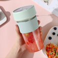 thumbnail image 4 of Portable Blender Cup and Travel Lid,with USB Charging, Makes Smoothies and Shakes Creamy, Fruit Juicer for Kitchen,Green, 4 of 5