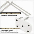 thumbnail image 5 of Standing Towel Rack, 304 Stainless Steel 2-Tier Towel Holder Stand with Marble Base, Modern Stylish Tall Shower Towel Bar for Bathroom Accessories, Pool（Brushed Nickel）, 5 of 8