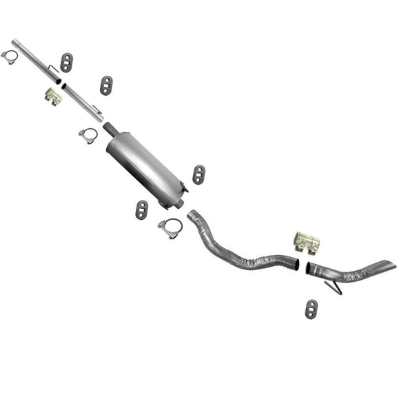 For 09-13 Ram 1500 3.7 4.7 With Extended 140" Wheel Base Muffler Exhaust System