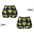 thumbnail image 5 of Lsque Sunflower Skull Boho Pattern High Waisted Biker Shorts for Women-Tummy Control Fitness Athletic Workout Running Yoga Gym Shorts,Moisture-Wicking-XX-Large, 5 of 8