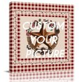 thumbnail image 2 of Country Star Plaid Wall Art Painting on Canvas, Retro Western Farmhouse Barn Berry Canvas Art Home Prints Wall Art Framed Modern Artwork for Living Room Bedroom Wall Decor 12x12in, 2 of 9