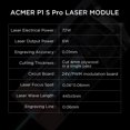 thumbnail image 3 of Grabador láser ACMER P1 S Pro Precisión de grabado 0.01 con enfoque fijo Potencia láser de 6 W Estructura de cuatro ruedas con módulo de elevación del eje Z Velocidad de grabado de 10000 mm/min Escudo, 3 of 8