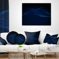 thumbnail image 4 of Designart 3D Wave Glowing Particles - Spacescape Throw Pillow - 12x20, 4 of 5