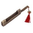 thumbnail image 4 of Chinese Antique Lock, Elegant Pattern 13.8x4x2cm Durable Brass Horizontal Padlock Lock Chinese  For Cabinets For Gift Boxes, 4 of 8