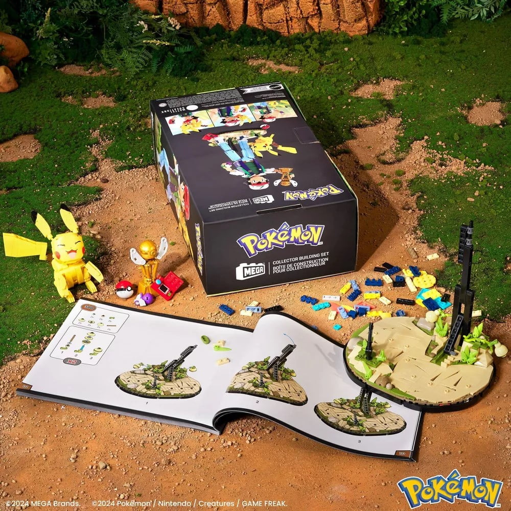 Mega Construx Pokemon Ash & Pikachu: Path to Victory Building Toy Kit for Collectors
