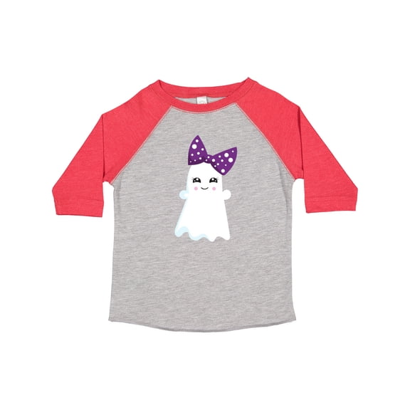 Inktastic Halloween, Ghost, Ribbon, Bow, Trick or Treat, Boo Girls Toddler T-Shirt