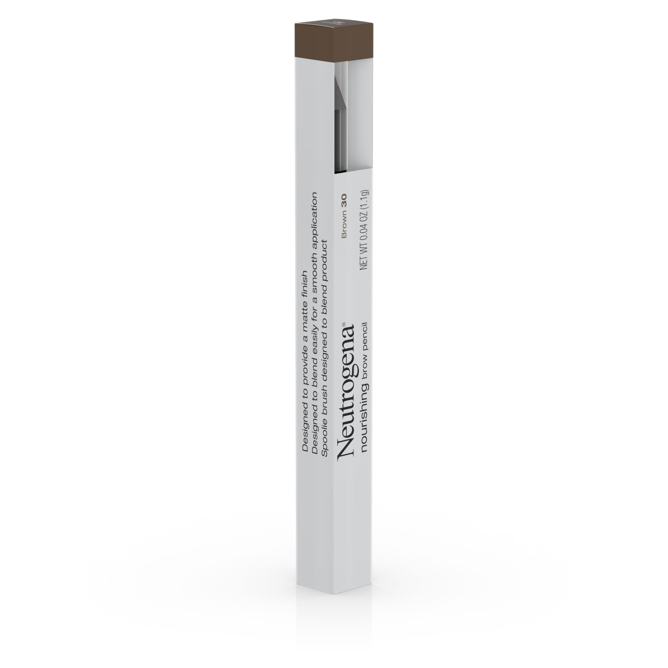 Neutrogena Nourishing Eyebrow Pencil and Brush, Brown 30,.04 oz