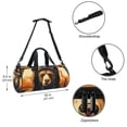 thumbnail image 5 of Bear Dance Bag, Shoe Bag, Duffle Bag, Luggage Bag: 17.7 Inch Sports Bag with Interior Zipper Pocket and Large Capacity, 5 of 6