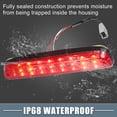 thumbnail image 6 of Tail High Mount Brake Stop Light No.UP2151580B 3rd Third Brake Light for Ford F-250 2013-2016 ABS Red, 6 of 6