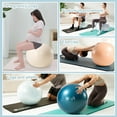 thumbnail image 5 of YR 55CM Exercise Ball, Anti-Burst and Slip Resistant Yoga Ball for Gym Fitness and Physical Therapy, White, 5 of 8