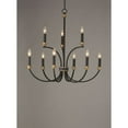 thumbnail image 2 of 11377BKAB Maxim Lighting Charlton - 9 Light Chandelier     -Traditional Installation, 2 of 5