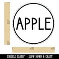 thumbnail image 2 of Apple Flavor Scent Rounded Text Self-Inking Rubber Stamp Ink Stamper - Brown Ink - Mini 1/2 Inch, 2 of 7