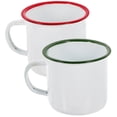 thumbnail image 1 of 2pcs esmaltado taza de agua de esmalte taza de café al aire libre taza de tazas de jugo suministros para el hogar, 1 of 6
