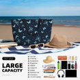 thumbnail image 5 of Xecao Beautiful Butterflies for versatile beach bag for women includes zipper pockets and waterproof material, ideal for vacations and adventures., 5 of 7