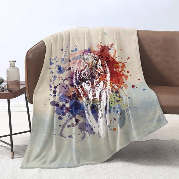 Unique Print Blanket Throw Comfortable Warm Velet Plush Fluffy Throw Blanket Perfect Gift for Couch Sofa or Bed 50"(Width) x 80"(Length)