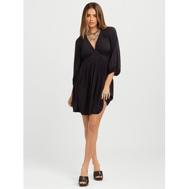Jessica Simpson Women's Luella Smocked V-Neck Mini Dress, Sizes XS-XL