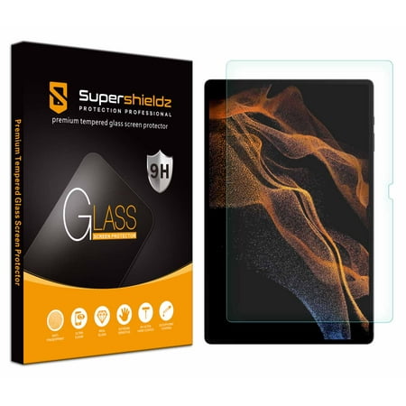 Supershieldz Designed for Samsung Galaxy Tab S8 Ultra (14.6 inch) Tempered Glass Screen Protector, Anti Scratch, Bubble Free