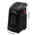 thumbnail image 3 of Yaouit Heat Portable Heater Compact Heat Wall Socket Heater, Plug In Heater Wall, for Home Office Bathroom Indoor Use, Small Plug in 450 Watt Heaterd, 3 of 6