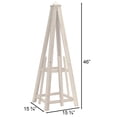 thumbnail image 6 of Standard Pyramid Trellis by Prime Retreat, Whitewashed, 46"H, 6 of 8