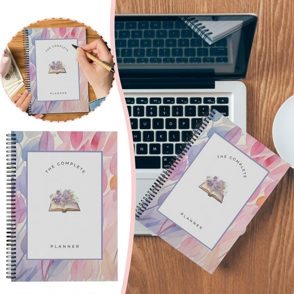 Binwennn Squa Digital Novel Planner Planner Notebook Daily & Weekly Layouts Paper Durable Cover For Organization
