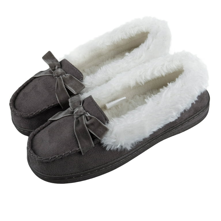 Jessica simpson womens micro suede moccasin indoor outdoor slipper shoe cheap