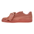 thumbnail image 4 of Puma Suede Heart Junior Big Kids Shoes Desert Flower/Puma White 365009-04, 4 of 6